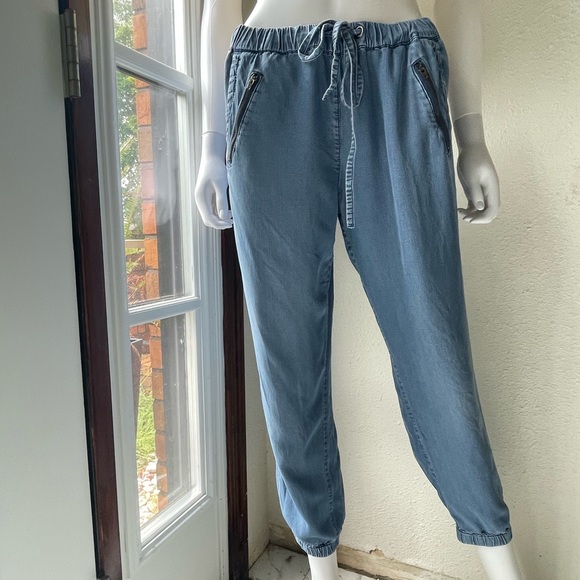 Per Se chambray drawstring joggers - Picture 4 of 7